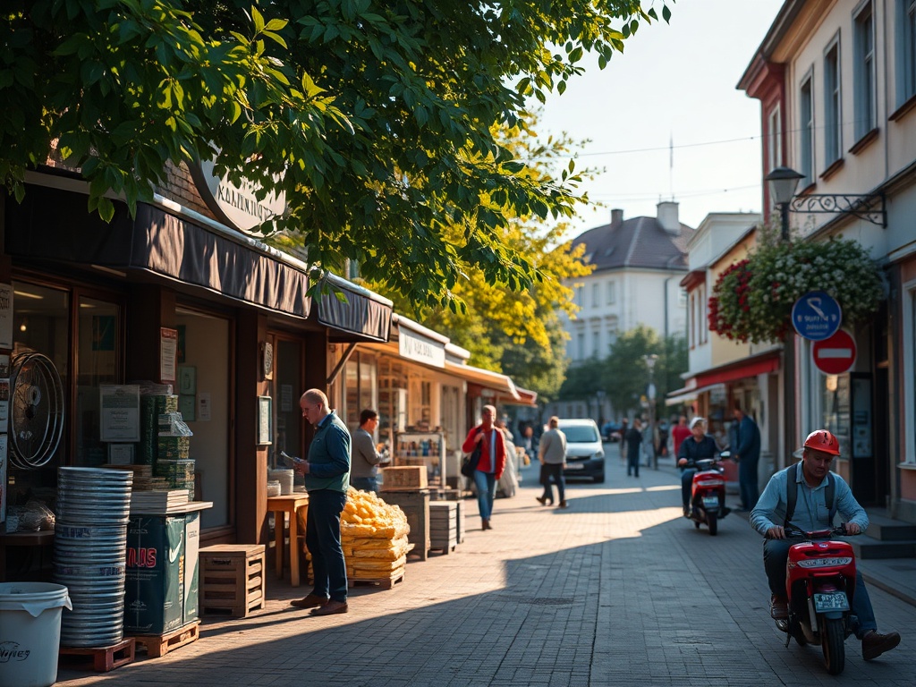 Wykres przedstawiający stopę bezrobocia i przeciętne wynagrodzenie w Łomży na tle danych GUS